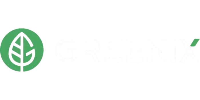 Greenix logo with a stylized green leaf icon inside a green circle to the left of the word 'GREENIX'.