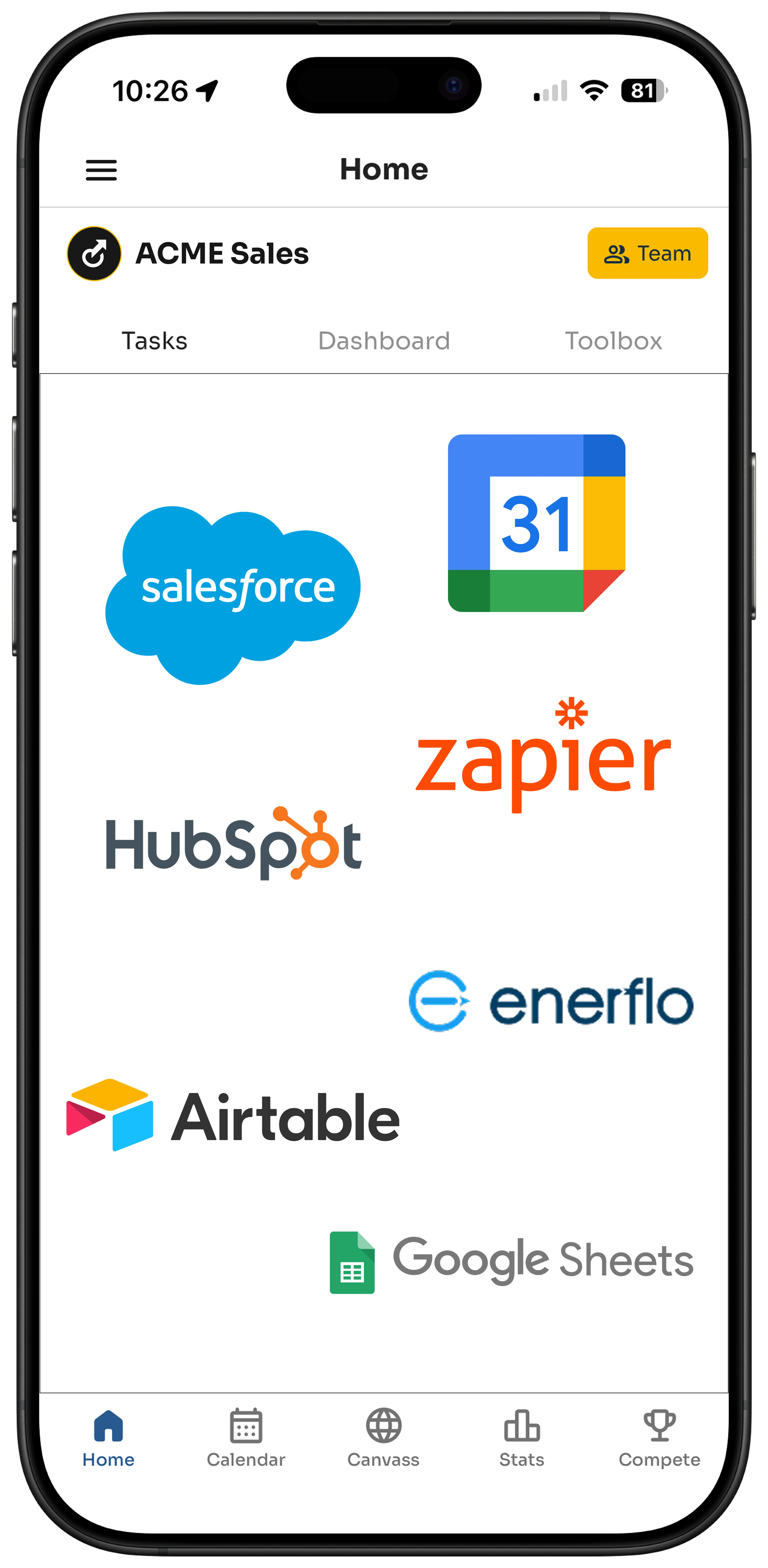 Screenshot of the Terros interface.